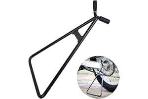 KVAEY Motorcycle Triangle Stand, Heavy Duty Dirt Bike Triangle Kickstand Side Stand, Universal Rustproof Motorcycle Triangle Kickstand for Rear Wheel, Motorcycle Accessories