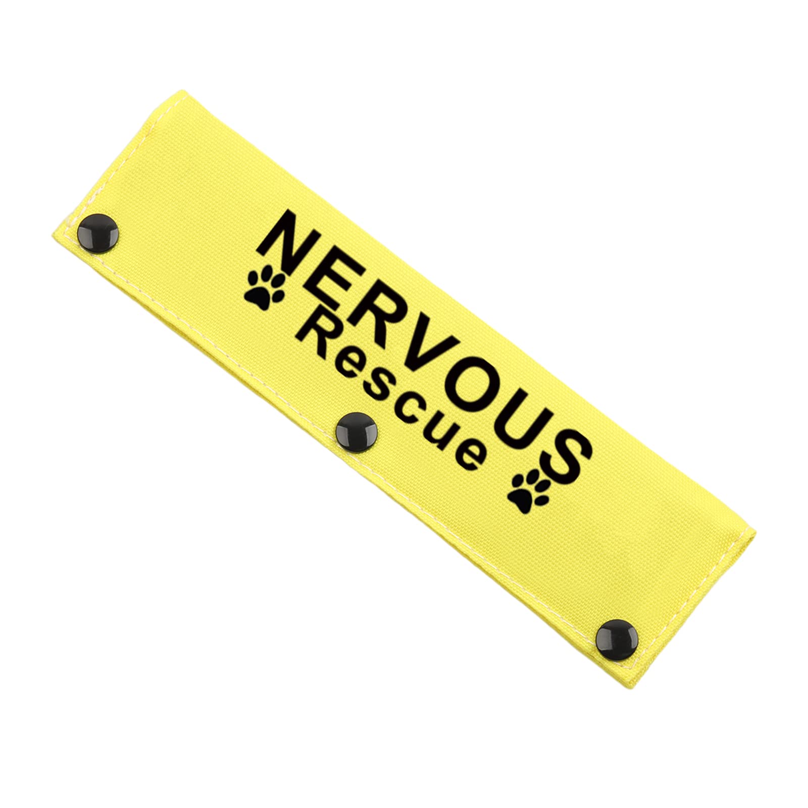 Nervous Rescue Ask To Pet Dog Leash Wrap Rescue Dogs Anxious Dogs Leash Sleeve Cover (Nervous Rescue Sleeve)