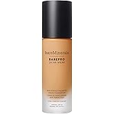 bareMinerals Barepro Performance Wear Liquid Foundation SPF 20, Breathable Makeup for Face, Full Coverage, 24HR Wear, Natural Matte Finish, Vegan