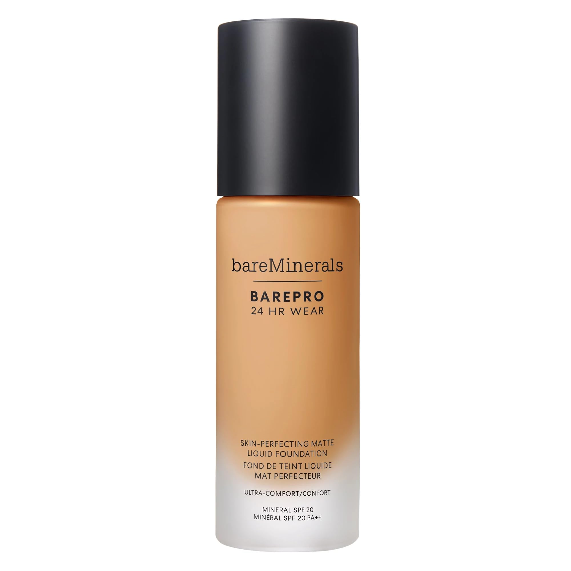 Photo 1 of bareminerals Barepro 24HR Wear Matte Liquid Foundation Mineral SPF 20, Full Coverage Foundation Makeup for Mature Skin, Oil-Free, Vegan EXP 07/2026
