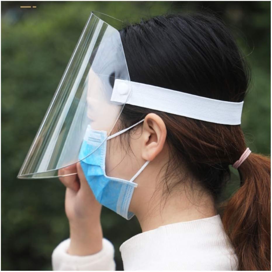 North cool Safety Surgical Face Protection With Anti-fog Plate 3-layer Structure Eye Protector And Face Cover Chef Kitchen Tool Anti Smoke 20-piece (Color : 3pcs)