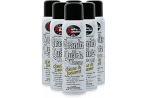 Rock Doctor Granite & Quartz Cleaner Spray 18 oz. Can, Cleans Tile, Marble, Kitchen Countertop, and Natural Stone Surfaces, Streak-Free Shine (6Pack)