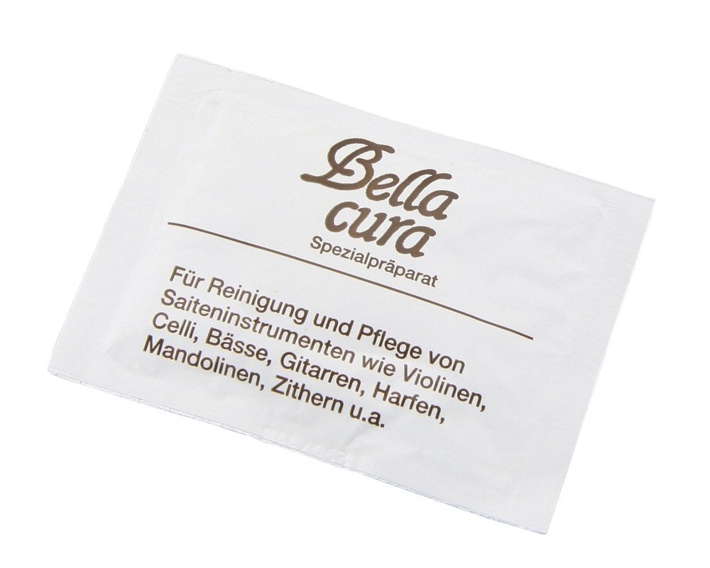 Bellacura Polishing Cloth – White Cotton - Care Accessory for Bowed and Plucked String Instruments - Size approx. 35 x 35 cm - Made in Germany