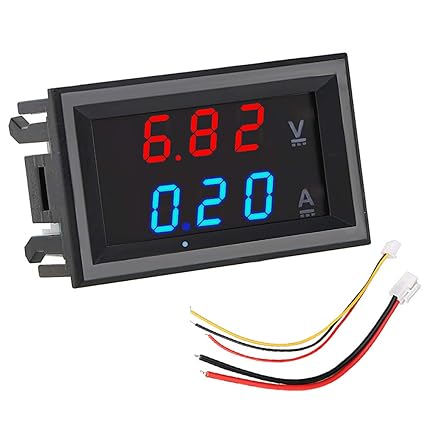 Voltage Tester Voltmeter with Cable Digital Voltage Current Meter