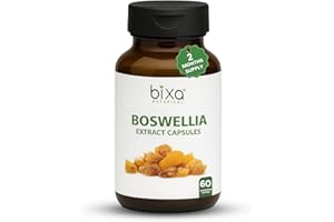 bixa BOTANICAL Boswellia Serrata Extract Pure Premium Quality 65% Boswellic Acid | Ayurvedic Natural Herbal Supplement | (450 Mg 60 Veg Capsules)