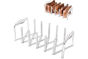 OLIGAI Rib Rack for Grilling,Roast Rib Holder for Big Green Egg,Kamado Joe Accessories and other Grill,Adjustable Stainless Steel BBQ Rib Rack