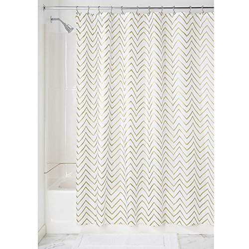 Buy InterDesign Sketched Chevron Soft Fabric Stall Shower Curtain, 54 x