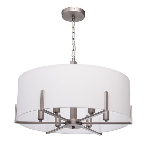 Mw Light 453011906 Modern Pendant Light Sanded Nickel Metal Colour
