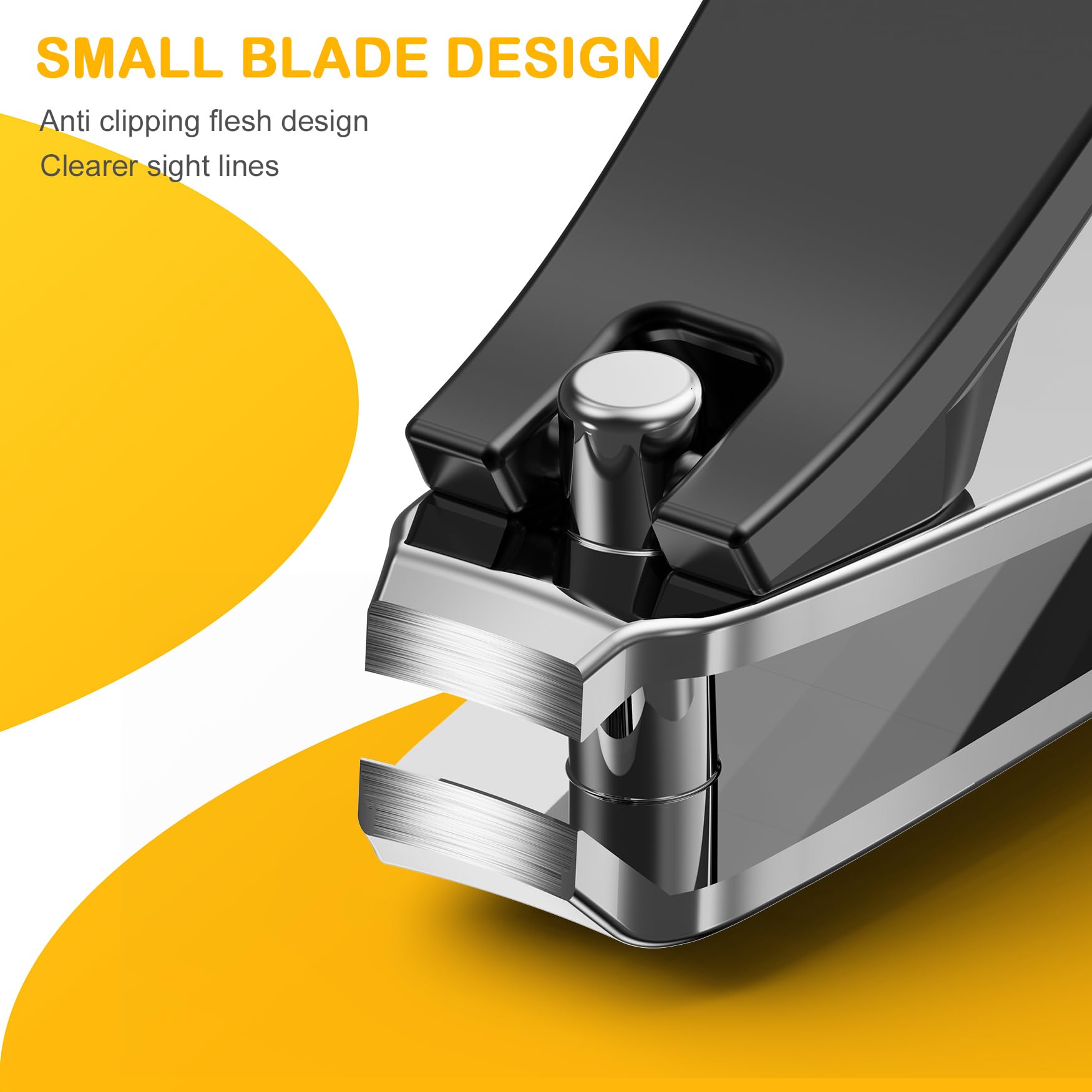 BEZOX Safe Baby Nail Clippers, Small Jaw Kids Nail Clipper Trimmers for Infants, Child and Toddlers, Precision Nail Grooming Tool for Tiny Fingers and Toes - Black