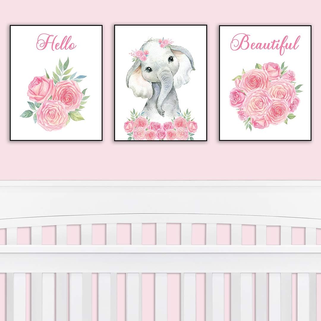 elephant room decor for baby girl