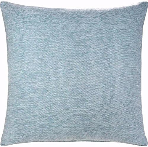 NEW ELEGANT JACQUARD CHENILLE CUSHION COVER IN DUCK EGG 50X50CMS