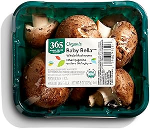 365 by Whole Foods Market, Organic Baby Bella Whole Mushrooms, 8 Ounce