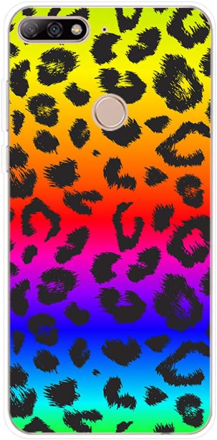 SLDMA Phone Case Phone Case for Huawei Y3 Y5 Y6 Y7 Prime Y9 Cover Leopard Print Patterned Silicone for Huawei Y5 Y6 Ii Y7 Pro Case