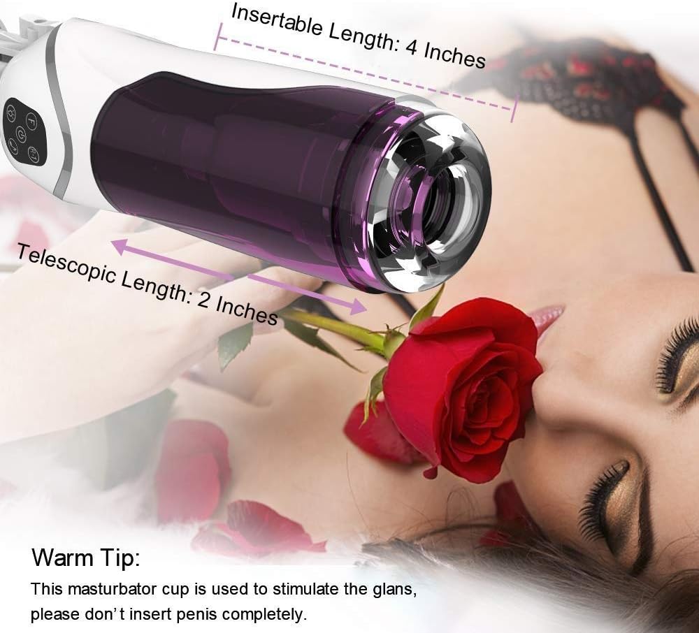 Uudireo Intelligent Male Cup Automatic Telescopic and 360° Rotating 10 Speed Electronic Massage Cup Male's Toy Jfjb000652