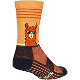 SockGuy Crew 6in No Drama Llama Cycling/Running Socks (No Drama Llama - S/M)