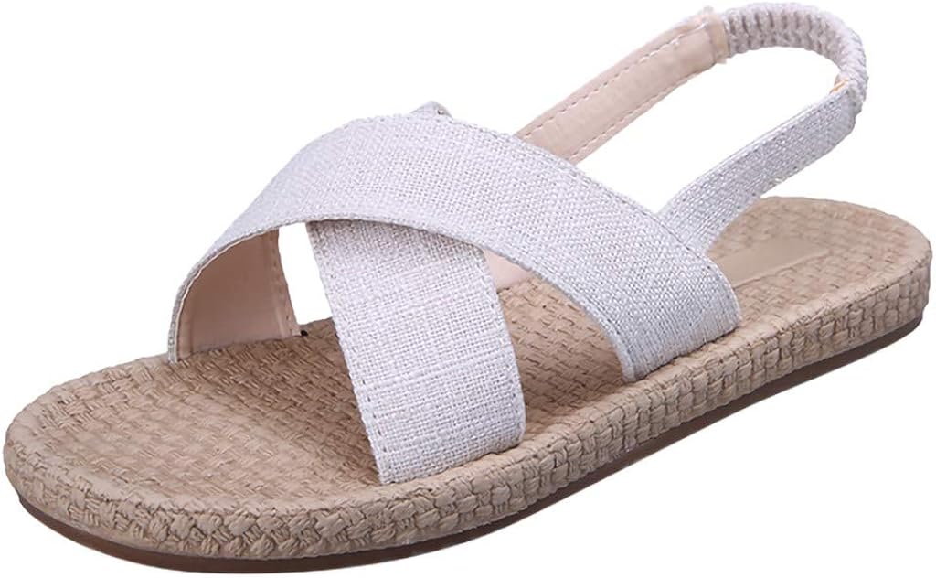 Amazon.com | Comfort Sandals for Women, Women Bohemian Open Toe Sandals Summer Flat Cross Set 