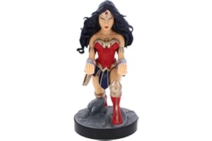 Exquisite Gaming: Warner Bros: Wonder Woman - DC Comics Original Mobile Phone & Gaming Controller Holder, Device Stand, Cable Guys, Licensed Figure