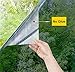 Window Privacy Film One Way Window Tint for Home and Office Daytime Reflective Stained Glass Sun Blocking Heat Blocking Anti UV Mirror Film Silver 35.5 Inch x 6.5 Feet