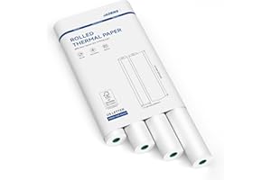 JADENS US Letter Size Quick-Dry Thermal Printer Paper 8.5''x11'', 4 Rolls, Compatible with Gloryang & JADENS PD-A4 Portable Printer
