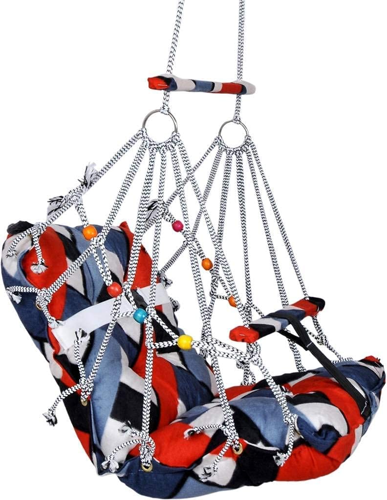 DARSHAN EXIM Cotton Swing Chair Jhula for Babis Children Jhula Washable