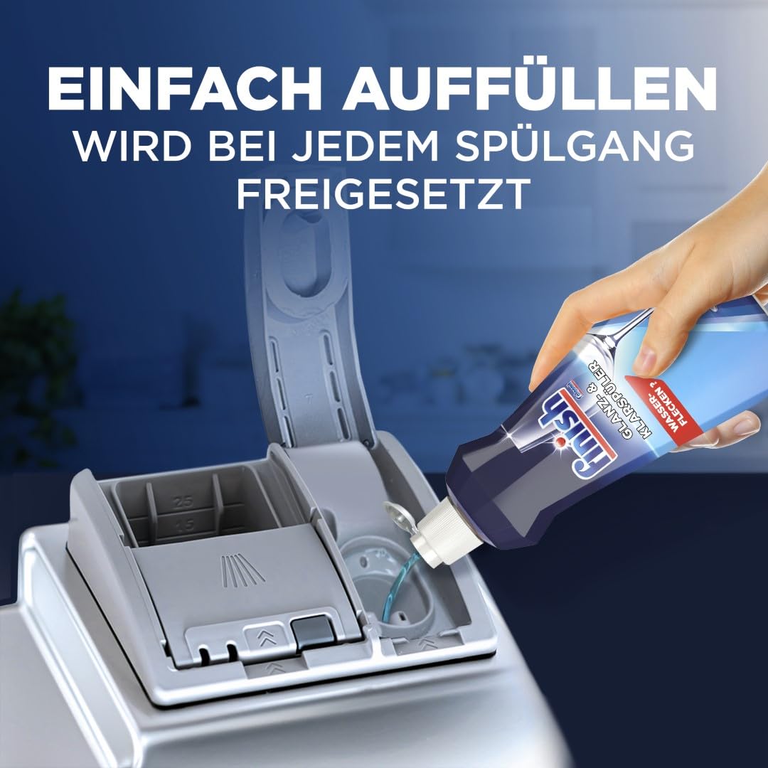 Finish Glanz- und Klarspüler – Für strahlendes und trockeneres Geschirr ohne Wasserflecken – Megapack mit 6 x 400 ml 7