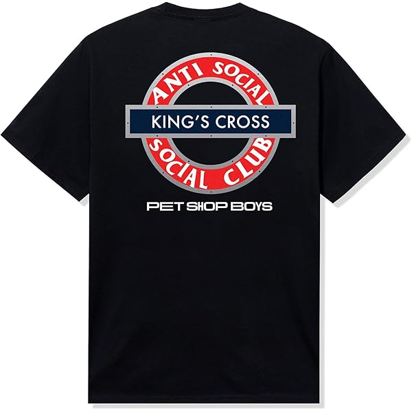 Anti Social Social Club Men's UK Flag Tee, Black | Amazon.com
