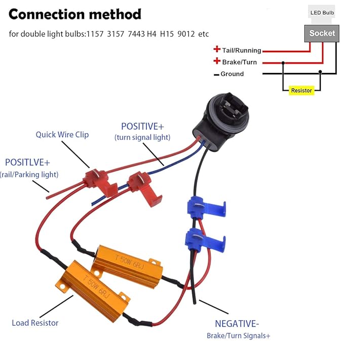 Fix Hyper Flash Warning Cancellor Or Stop Brake With 4pc