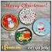 Christmas Gift Tins, Small Box for Gift Card, Cookies or Candy (Set of 4) (Holiday Fun, Round 4.2