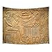 Egyptian Tapestry Wall Hanging, Ancient Pharaoh with Hieroglyphs Wall Carpet Art for Home Decorations Student Dorm Decor Living Room Bedroom Bedspread TV Backdrop, Nail Included, 60
