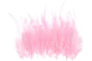 PATIKIL 3-6 Inch Saddle Hackle Rooster Feather, 100 Pcs Bulk Natural Feathers Fluffy Craft Feathers for Dream Catcher Earring