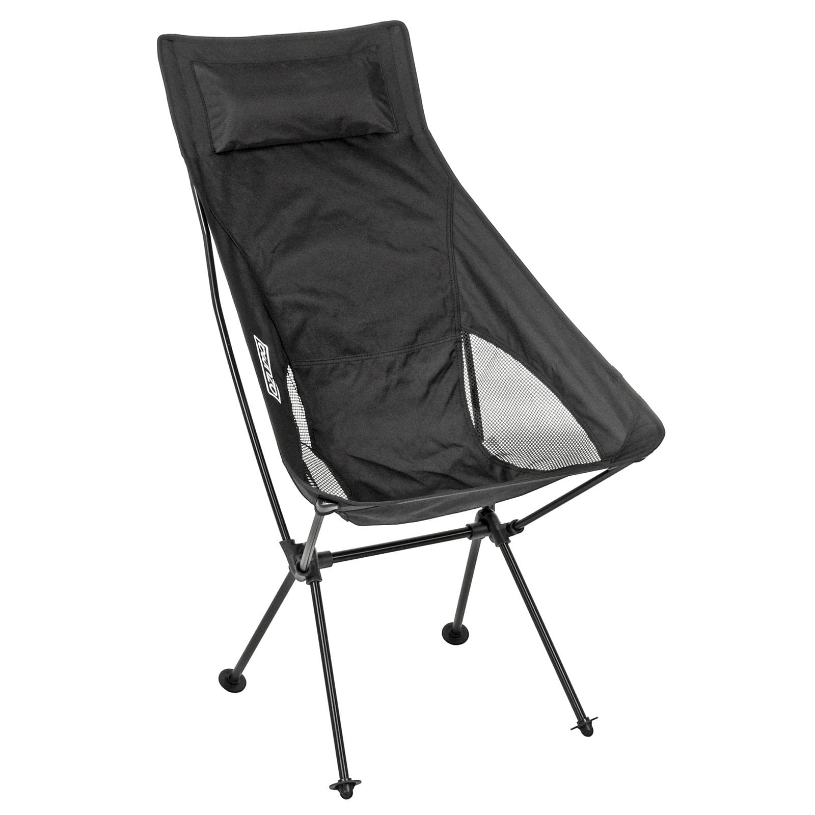 Azuma Ultra Lightweight Camping Chair Folding Outdoor Seat With Bag 1.2kg - Black