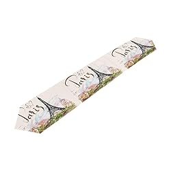 WOOR Double-Sided Eiffel Tower Paris Table Runner