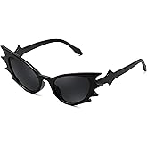 FEISEDY Women Men Cat Eye Sunglasses Bat Shades, Women's Funny Party Sunglasses for Halloween B9165