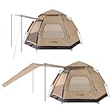 IDOOGEN Instant Camping Tent for 4 Person,2 Mesh