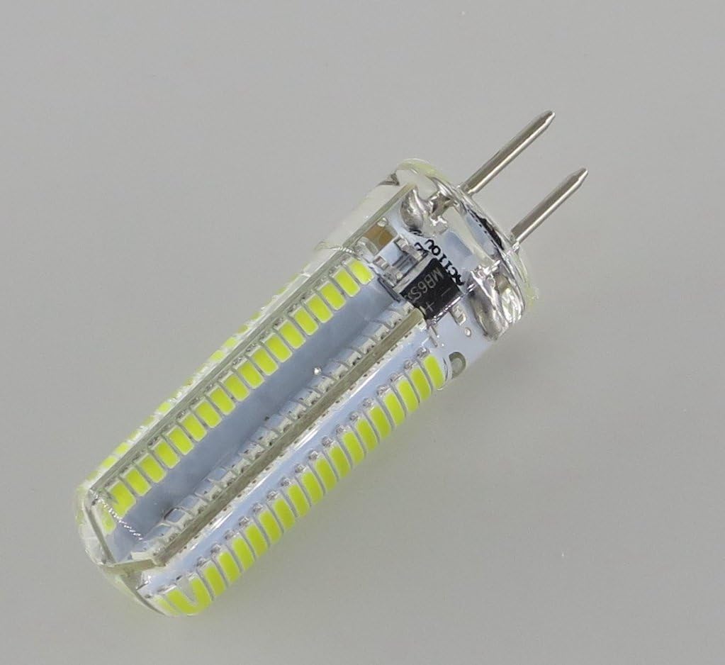 Maxfire 110v-120V 6w GY6.35 Dimmable SMD 3014 152LEDS White 6000k 30W-50W Halogen Replacement for Crystal Ceiling Lamp Light