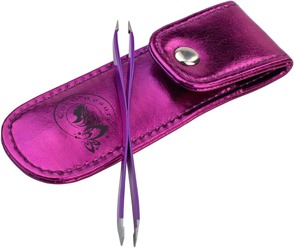 High Quality Double Function and Stylish Case/Stainless Steel Tweezers with Certificate SGS/Coco Beauty Eyebrow Tweezers