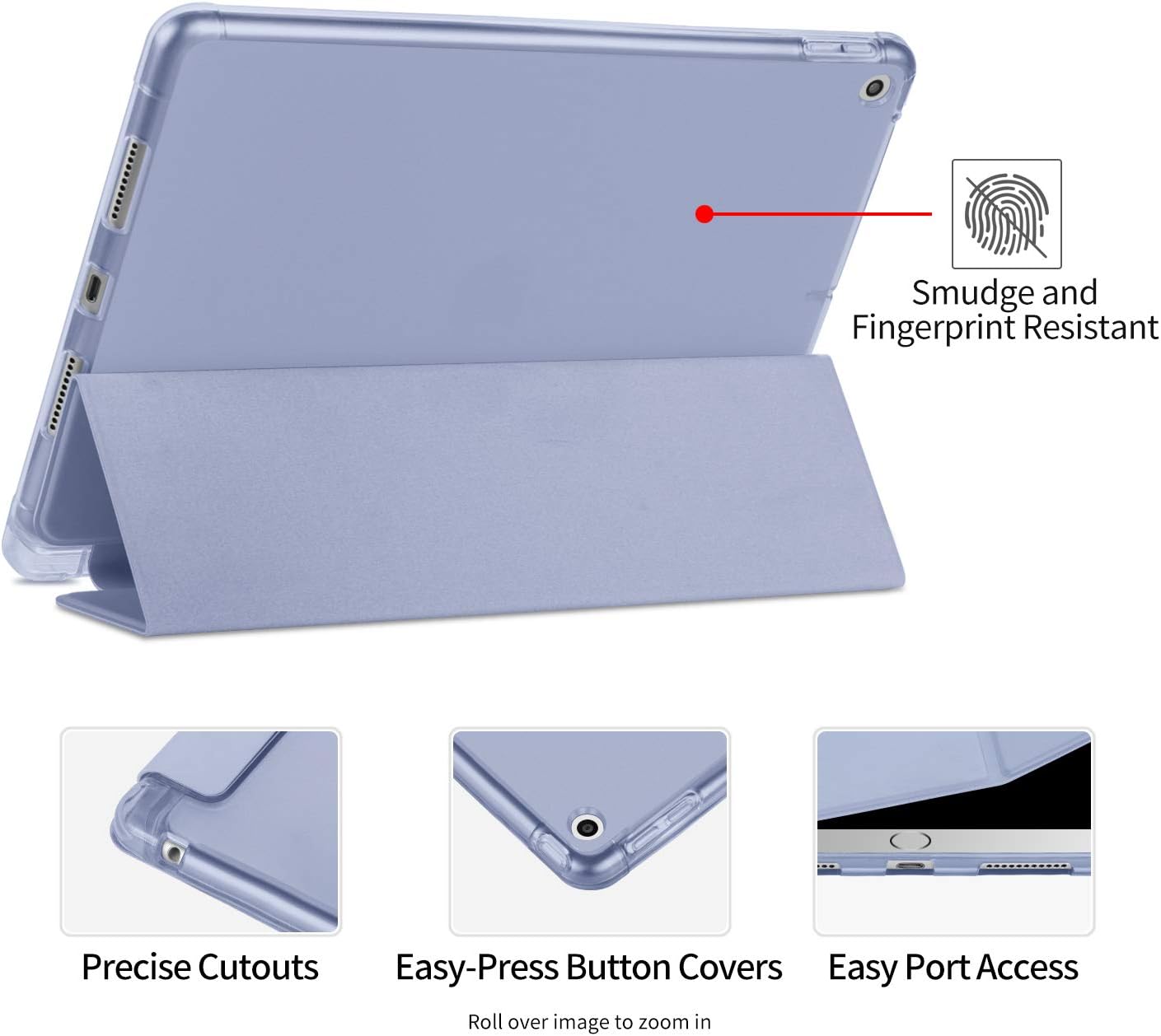 VAGHVEO Case for iPad 9th Generation 10.2 2021/ 8th Gen 2020/7th 10.2” 2019 with Pencil Holder - Image 5