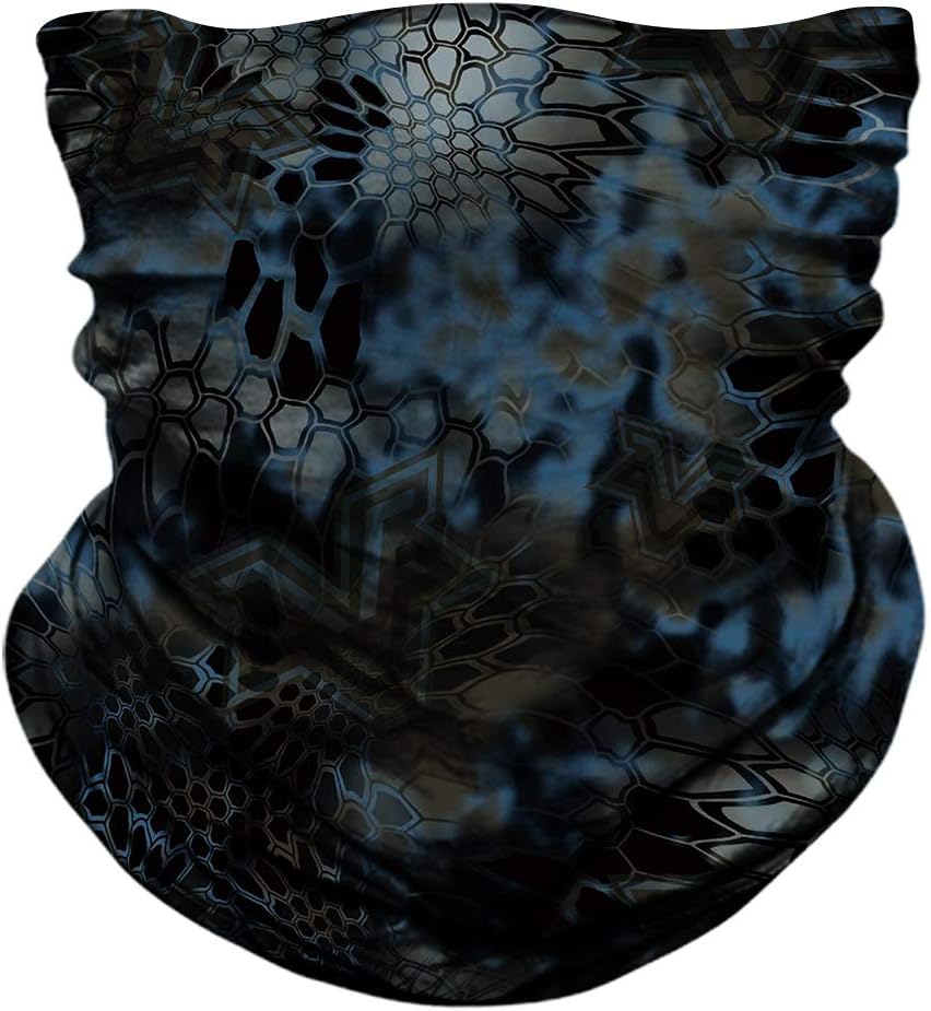 JOEYOUNG Skull Face Mask - UV Sun Mask Dust Wind Neck Gaiter, Half Face Mask for Motorcycle Riding Skeleton Bandana, Seamless Headwear Tube Mask for Fishing Hunting Cycling Men Women