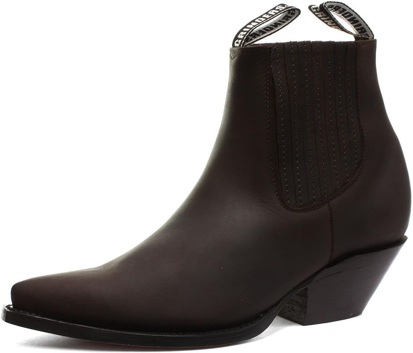Mustang Brown Real Leather Cowboy Boot Slip On Cuban Heel Chelsea Boots New Western Fashion Stylish Hand Crafted Shoes