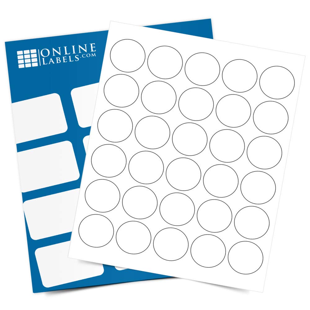 1.5 Inch Round Labels Pack of 300 Circle Stickers, 10 Sheets Inkjet