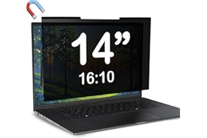 Magnetic Laptop Privacy Screen 14 inch for 16:10 Computer Monitor, Removable Anti-Glare Screen Privacy Shield, Screen Filter 