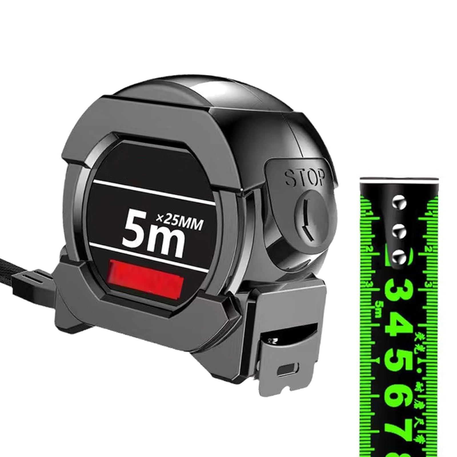 Waterproof Tape Measure, Fluorescent Steel Tape Measure, Thicken Ruler Tape, Measuring Tape Waterproof Thicken Double-Sided Scale for Industrial Home