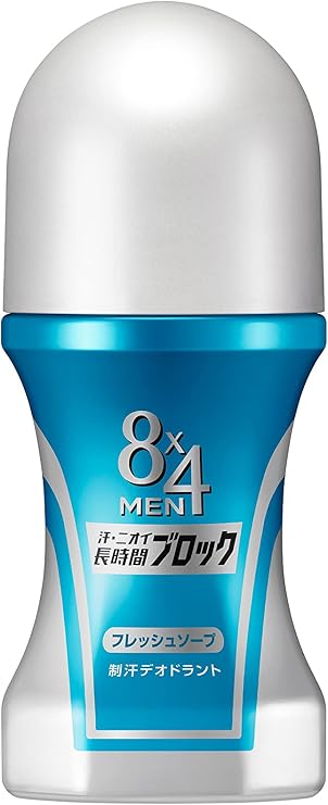 Amazon 8x4メン ロールオン フレッシュソープ 60ml 男性用 制汗剤 デオドラント エイトフォーメン ビューティー 通販