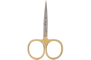 Dr. Slick All Purpose Scissor, 4", Gold Loops, Straight