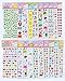 Toddlers Puffy Stickers Variety Pack - MoCeYa Kids Sticker Including Heart, Animal, Cars, Rainbow, Fish, Dinosaurs and More (Large 20 Sheets, 1200 Pcs)