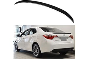 CUZTOM TUNING Painted Glossy Black JDM Sport Trunk Lid Spoiler Wing Compatible with 2014-2019 Toyota Corolla LE SE XSE
