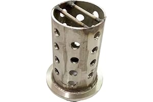CPSZSHIP Round Steel Casting Flask for Vacuum Casting Machine Perforated Stainless Wall Flanged Cost-Effective for Wax Tree Insjection Tool