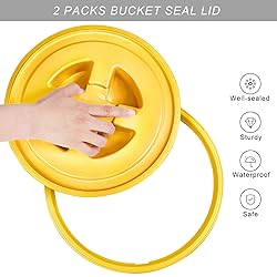 Aodaer 4 Pieces Seal Lid 5 Gallon Bucket Twist Lid