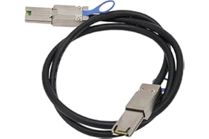SFF 8088 to SFF 8088 Cable, Mini SAS 26Pin Cable Up to 12Gbps Male to Male External Mini SAS HD Cord 1m/3.3ft