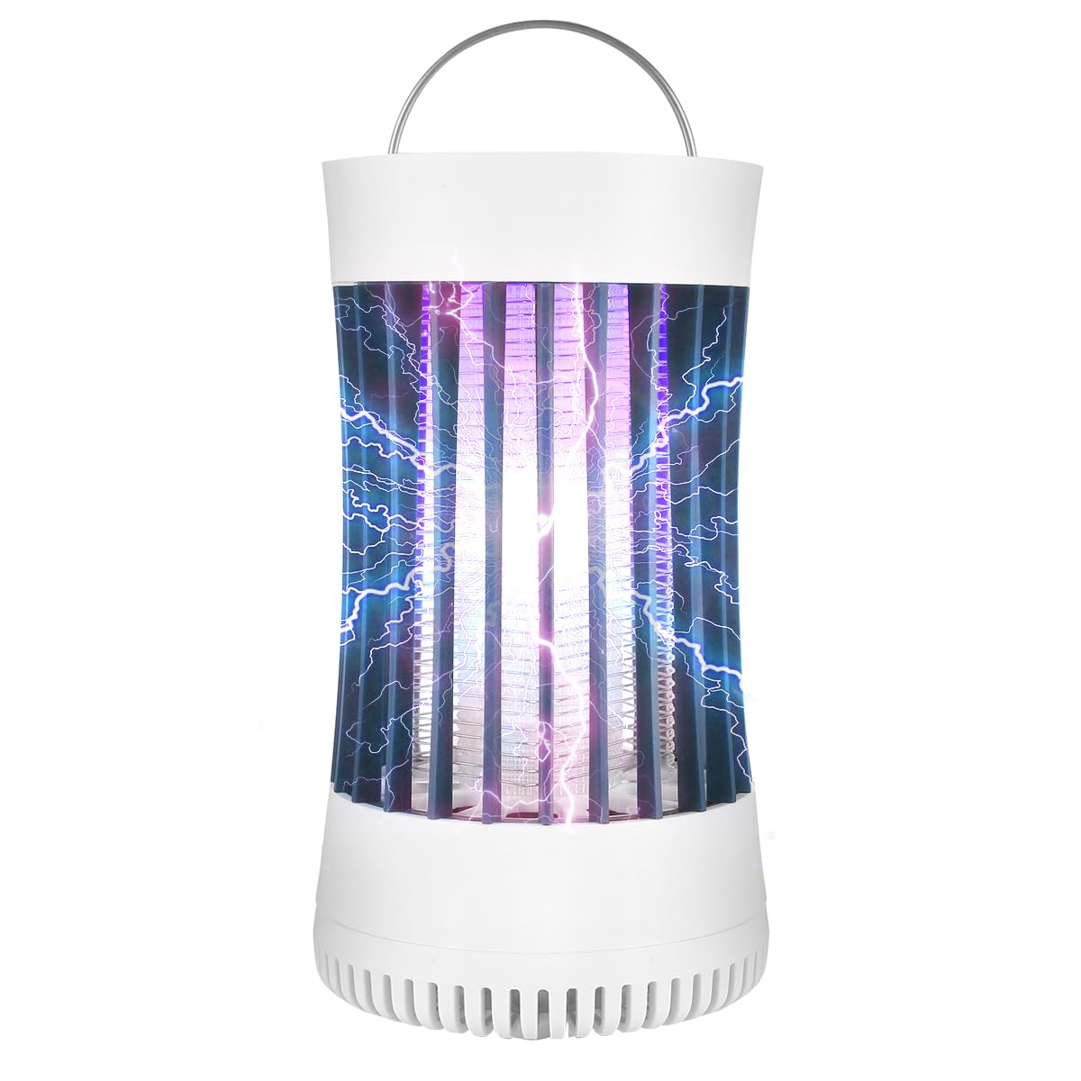 AICase Portable electronic rechargeable mosquito fly killer lamp/bug zapper for summer trip,outdoor camping,patio,home and garden (white)